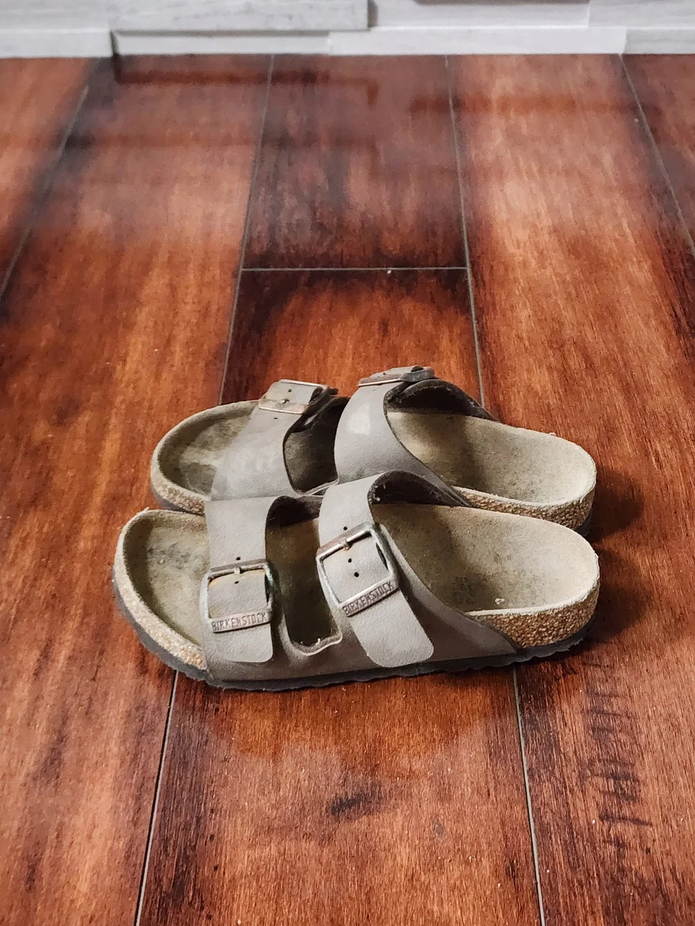 Birkenstock Arizona Kids Mocha Brown Birko-Flor Sandals Size 30 US Kids 12 Regul